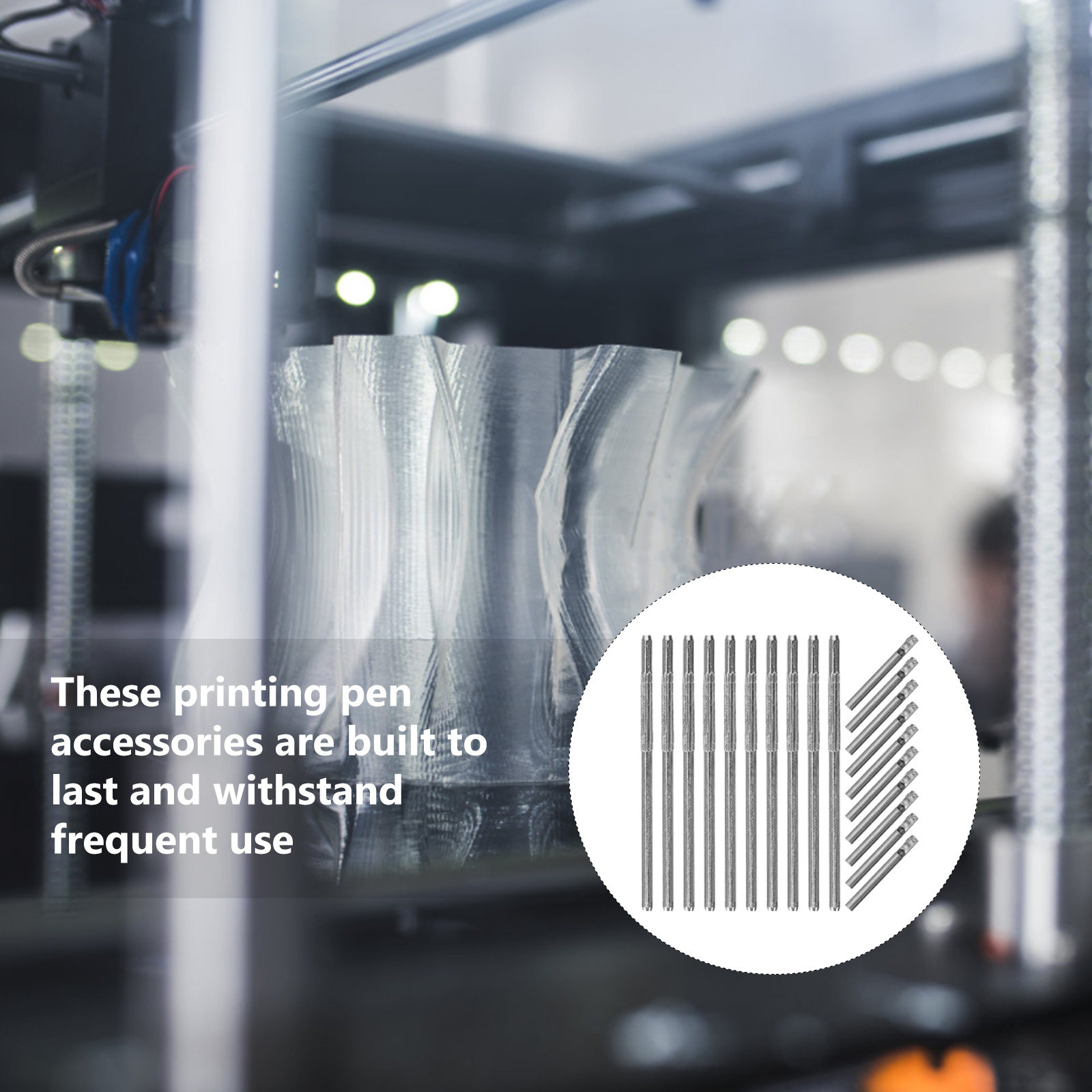 3D Printing Result - مجموعة واحدة من ملحقات رؤوس قلم
