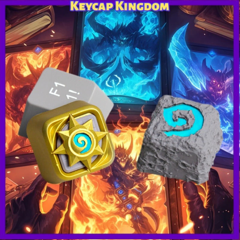 3D Printing Keycaps - أغطية مفاتيح مخصصة لـ Hearthstone WOW