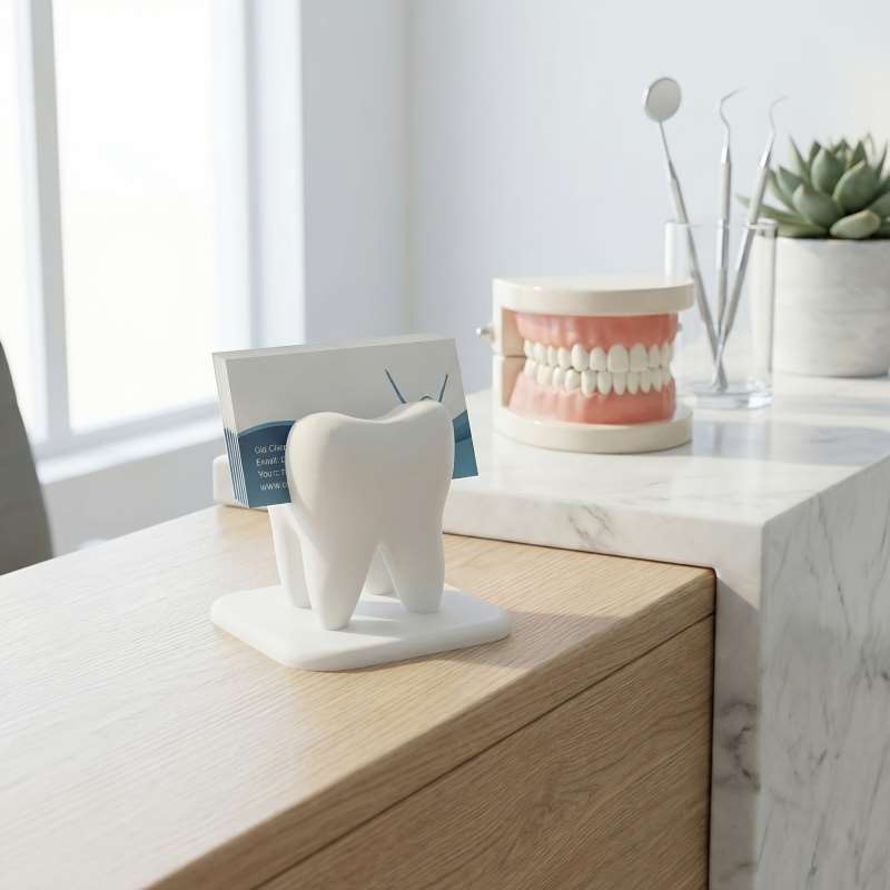 3D Printing Dental - حامل بطاقات عمل على شكل سن