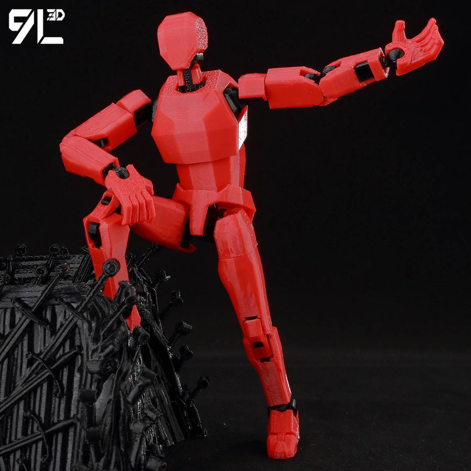 9L3D مطبوعة Dummy13 Lucky13 T1 - مراجعة 3D Printing Mockup وسعره