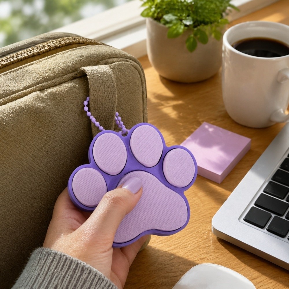 سلسلة مفاتيح على شكل مخلب كلب  - مراجعة 3D Printing Keycaps وسعره