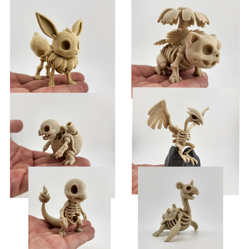 نموذج عظام أحفورية لشخصيات بوك - مراجعة 3D Printing Mockup وسعره
