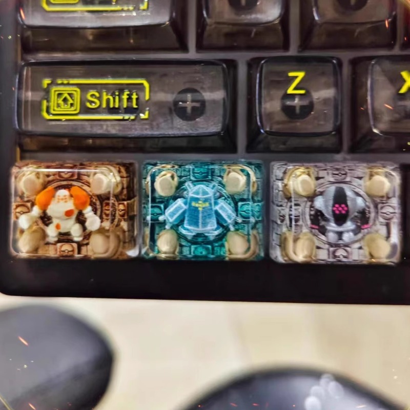 البوكيمون أنيمي كيكابس 1U 1.25 - مراجعة 3D Printing Keycaps وسعره