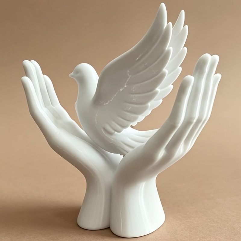 تمثال يد السلام بتصميم الحمامة - مراجعة 3D Printing Mockup وسعره