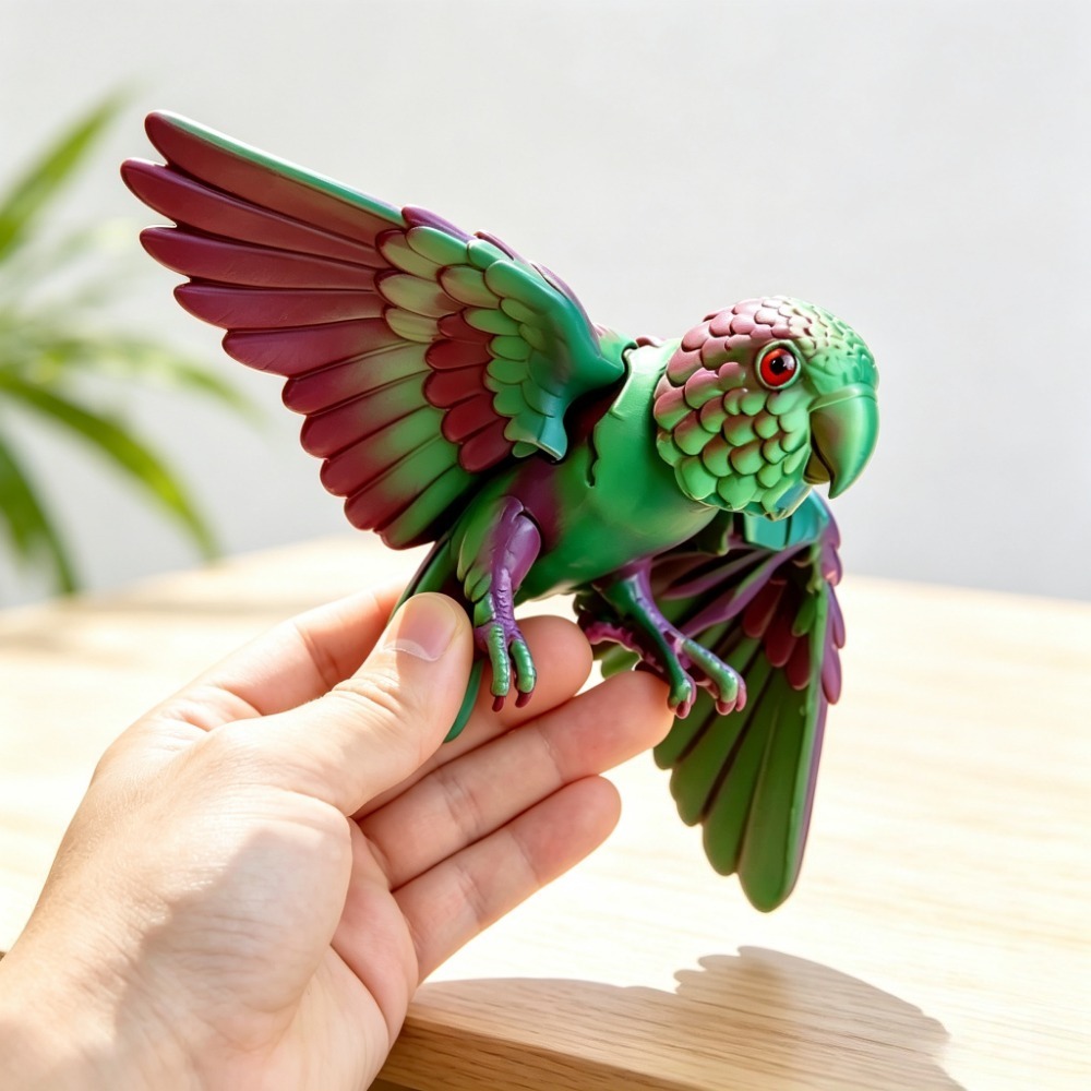نموذج ببغاء لطيف مطبوع بتقنية  - مراجعة 3D Printing Mockup وسعره