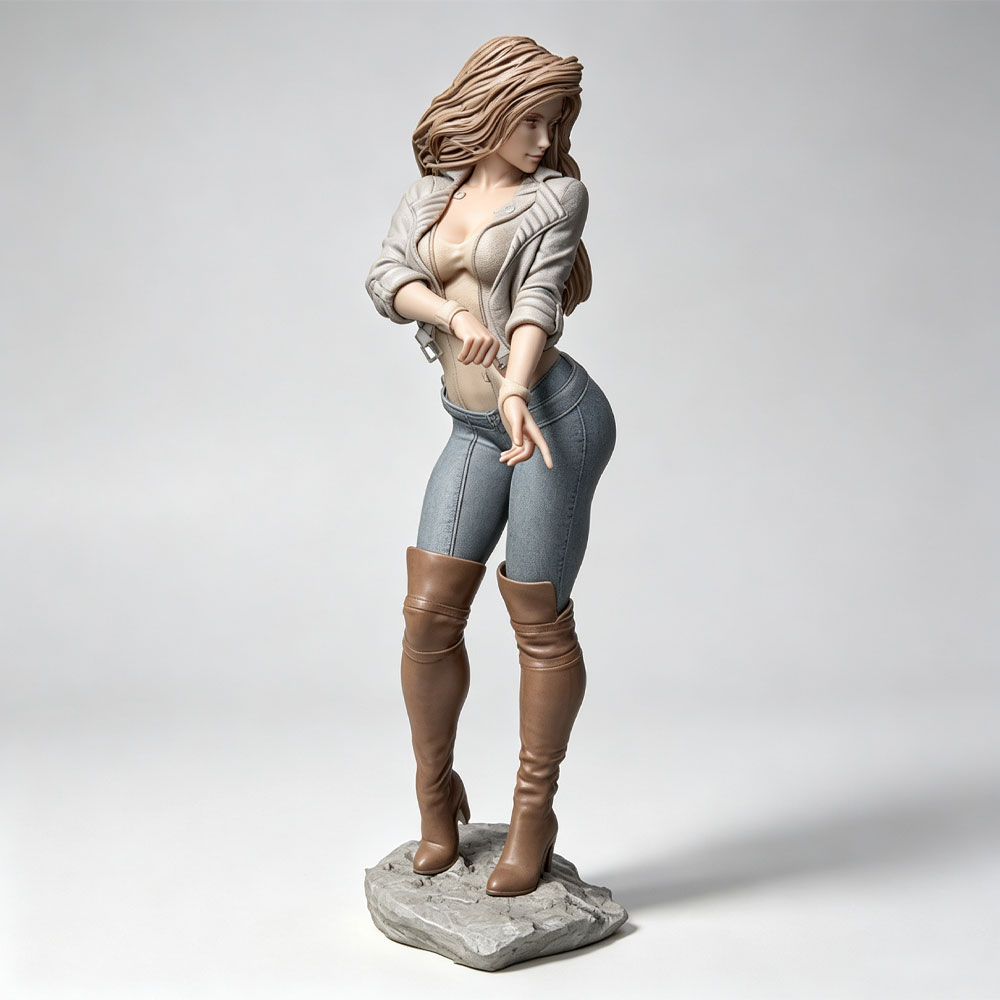 مجسم أنثوي واقعي وأنيق بمقياس  - مراجعة 3D Printing Mockup وسعره