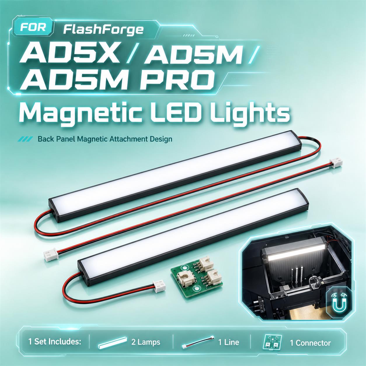 شريط إضاءة فائق السطوع من FLAS - مراجعة 3D Printer Cable Chain وسعره