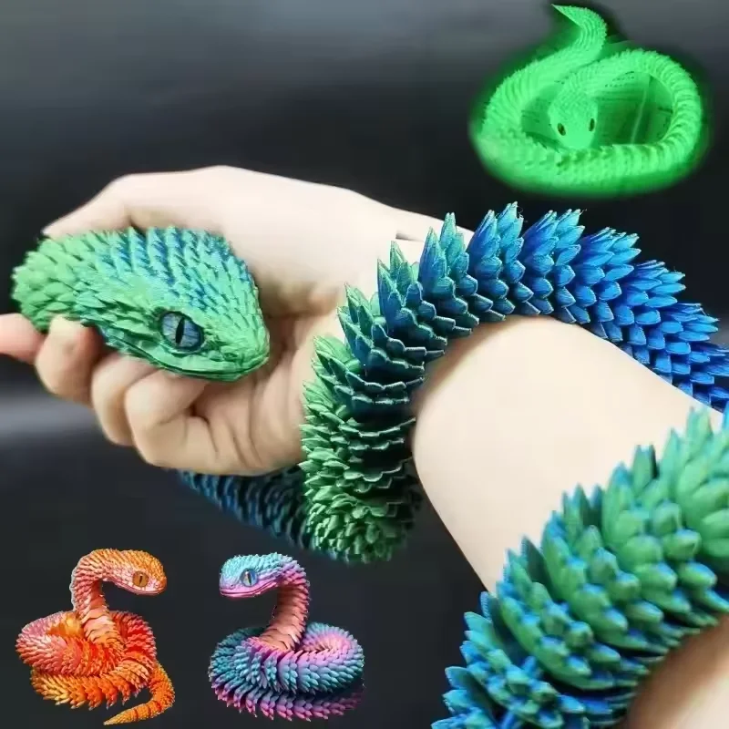 ثلاثية الأبعاد مطبوعة الأفعى ا - مراجعة 3D Printing Figure وسعره
