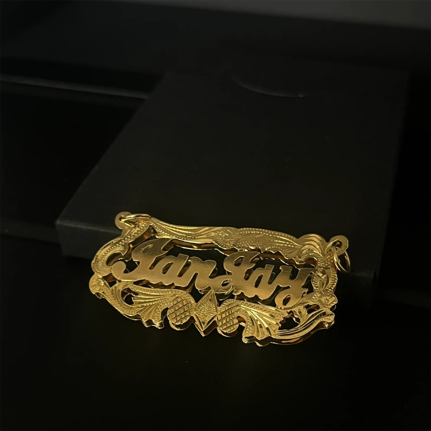 مخصص 18K مطلية بالذهب لوحة اسم - مراجعة 3D Printing Jewelry وسعره