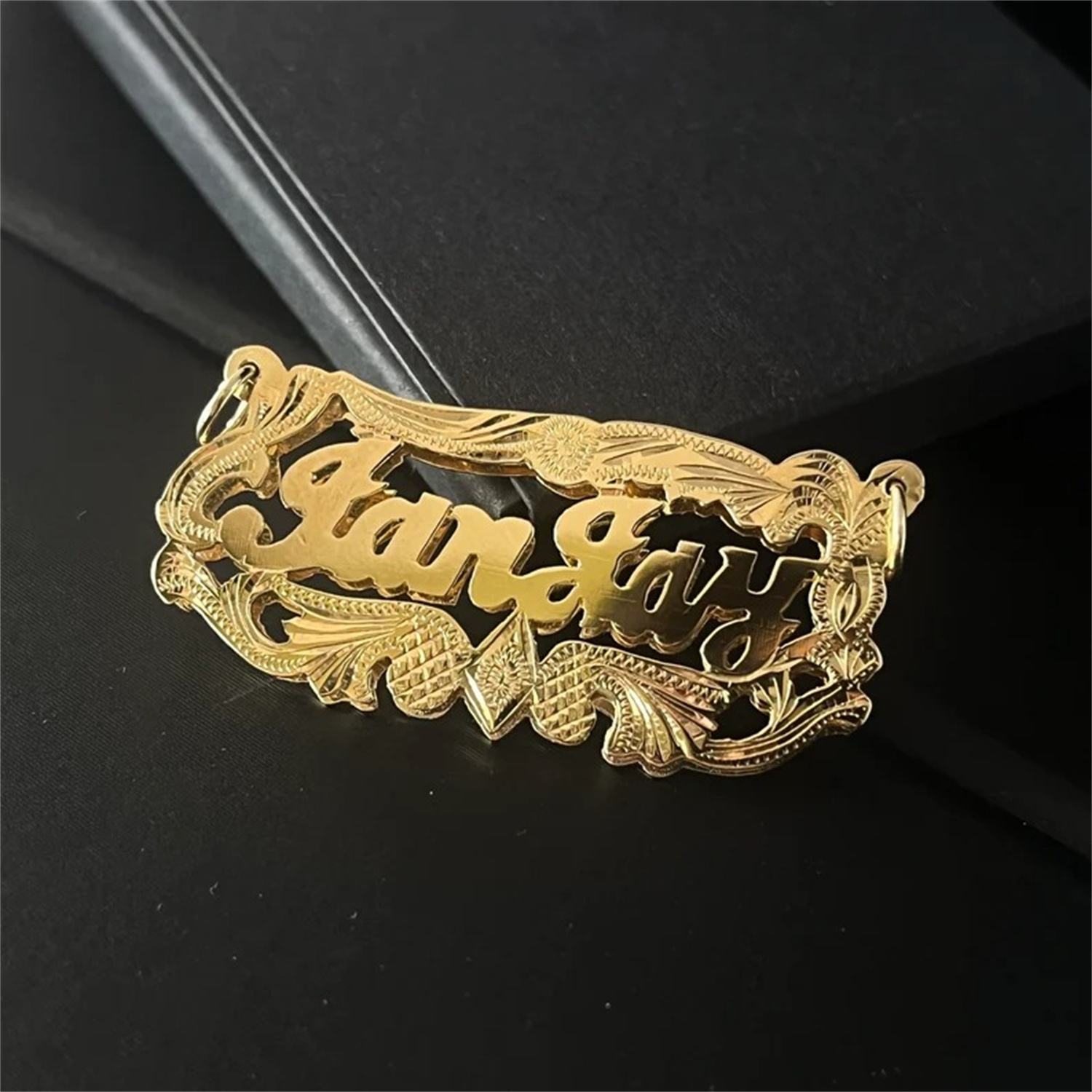 مخصص 18K مطلية بالذهب لوحة اسم - مراجعة 3D Printing Jewelry وسعره